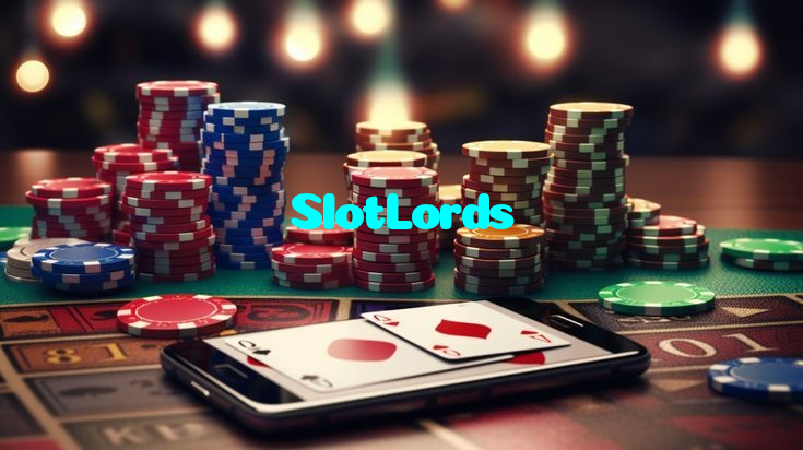SlotLords casino presented on mobile device in Pakistan with slots and live games
